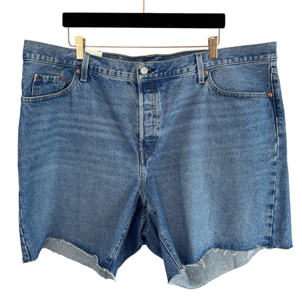 NWT Levi's Original 501 Cut Off Denim Shorts Button Fly Size 22W
